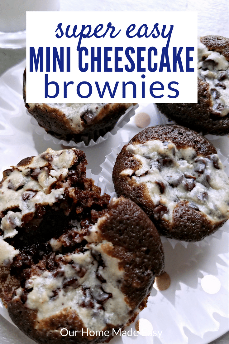 These are the easiest and BEST mini cheesecake brownies ever! They are perfect for bringing to parties and easy dessert recipe to make for potlucks