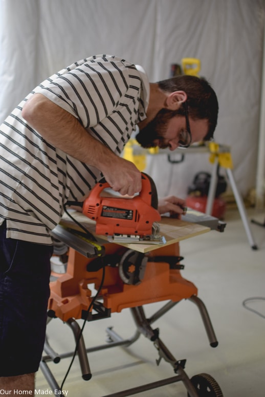 Use a jig saw to cut out the traced pumpkin shape