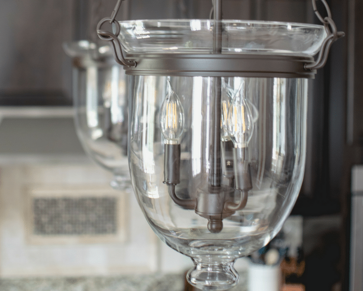 Updated Kitchen Island Pendant Lighting