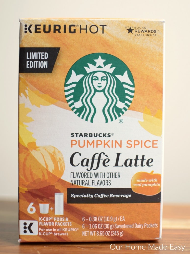 Starbucks® Pumpkin Spice Caffè Latte K-Cup® pod