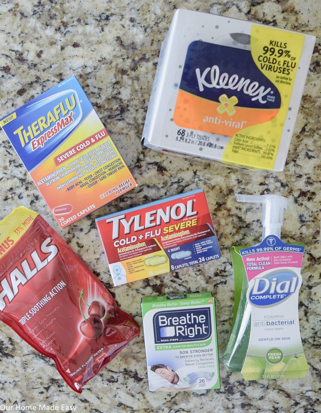 This is how busy parents can prep for germ season before getting under the weather themselves! Click to see which products are needed & how to organize them
