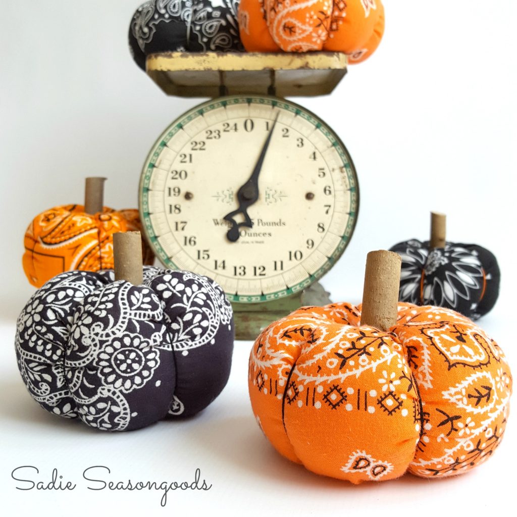 1-Hour Fall Craft Ideas: These Halloween bandana pumpkins are a fun DIY craft that's budget-friendly too