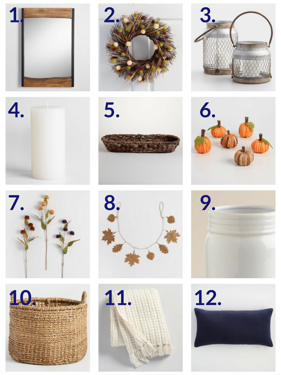 How to Create Your Own Cozy Fall Mantle! @bbukise for @worldmarket #worldmarket #ad #worldmarkettribe An easy fall mantle inspiration you can create yourself!