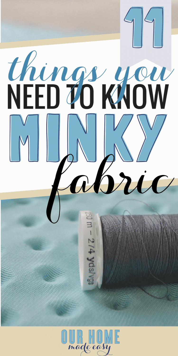 Here are 11 tips that you need to know before you start sewing minky fabric! It's the softest fabric and great for beginners! Click to see the tricks!