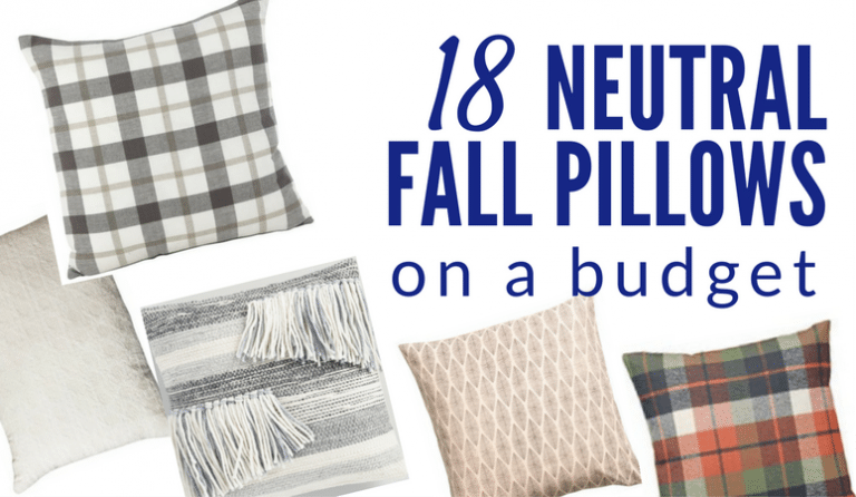 18 Favorite Neutral Fall Pillows