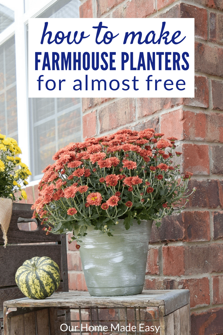 How to Make 3 Farmhouse Planters