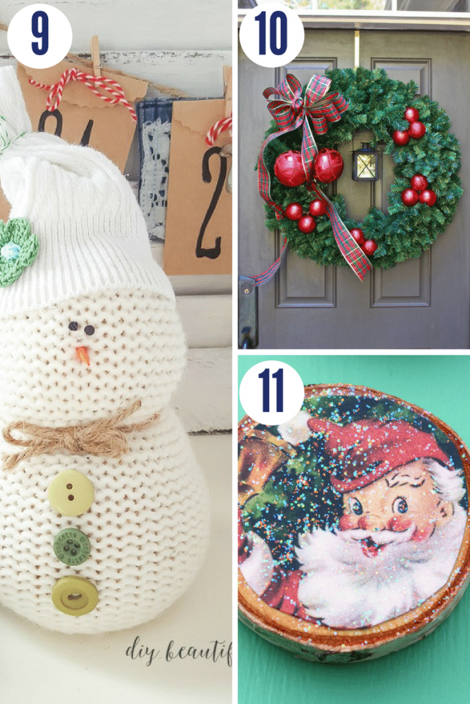 These adorable Christmas crafts are simple and only take 30 minutes to make!