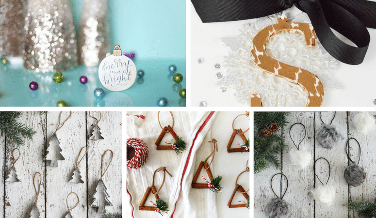 Make these Christmas ornaments in less than 30 minutes! They are super easy and cute. Click to see all 19 ornaments here!