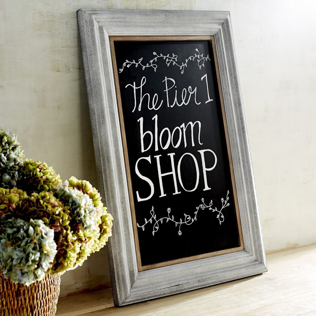 This framed chalkboard sign is the perfect farmhouse style gift for friends that love rustic style