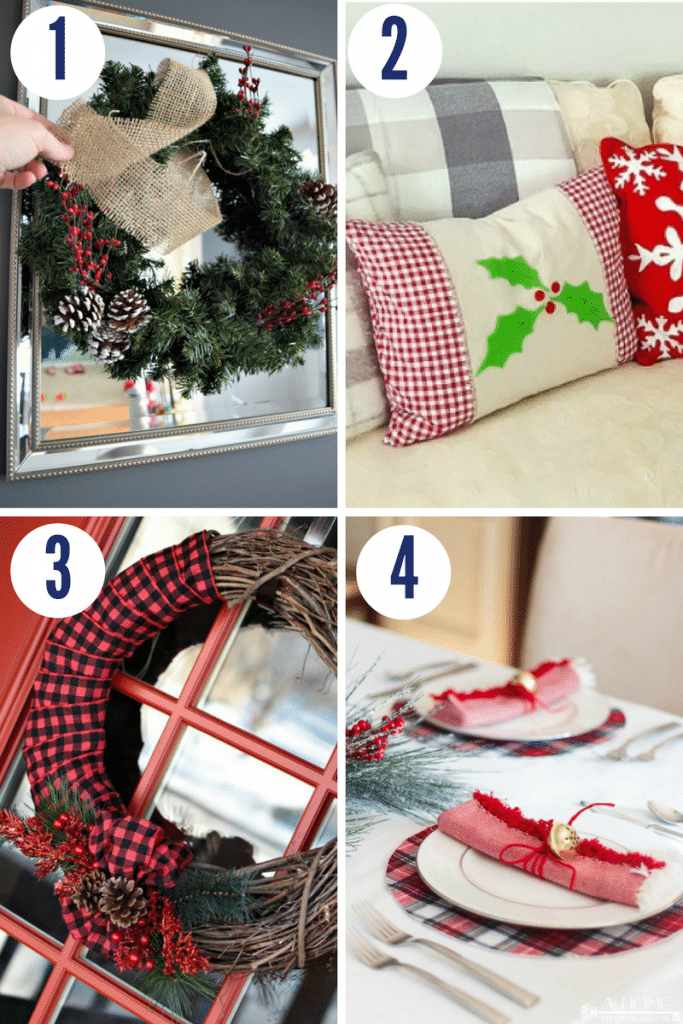 If you're looking for easy Christmas crafts to make, try these tutorials for Christmas wreaths, throw pillows, and Christmas dinner table settings