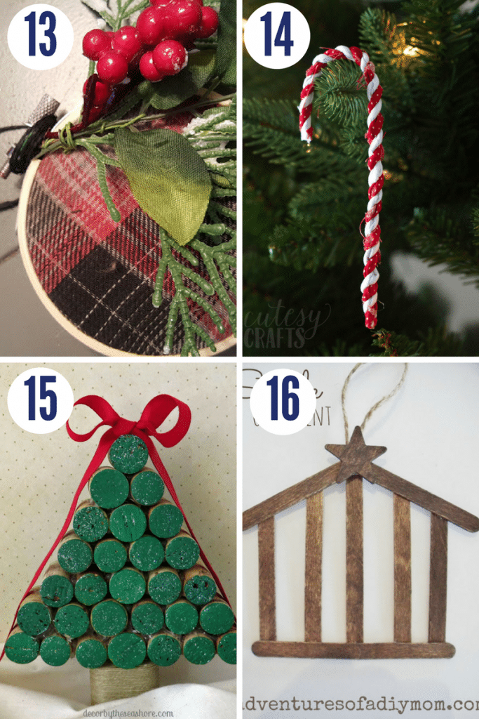 Make these crafty DIY Christmas ornaments to add to your Christmas tree decor