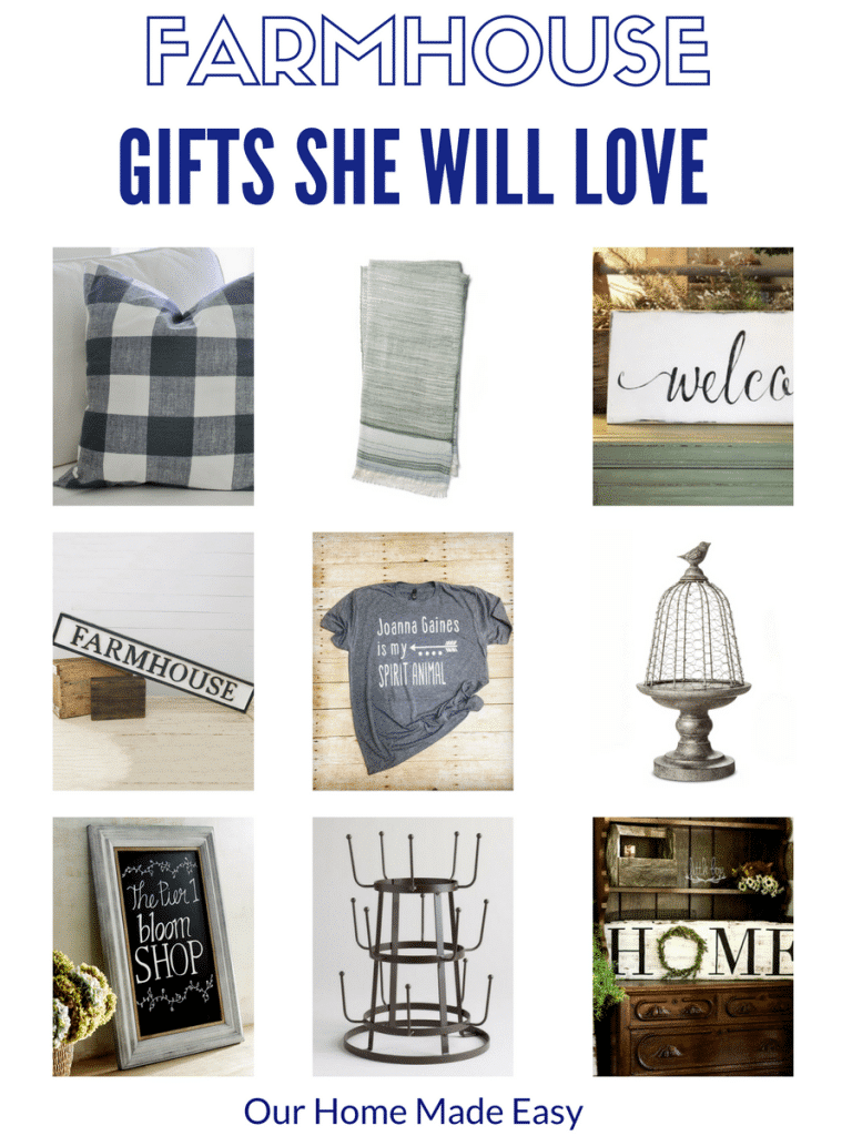 These farmhouse style gifts are the perfect holiday gifts for the DIY, farmhouse decor lover on your friends list