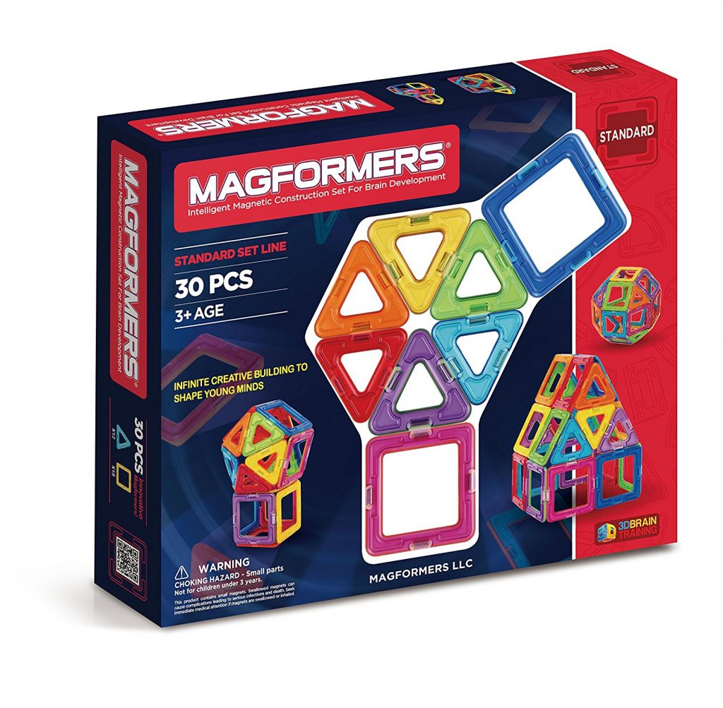 Build creative structures with this Magaformers play set