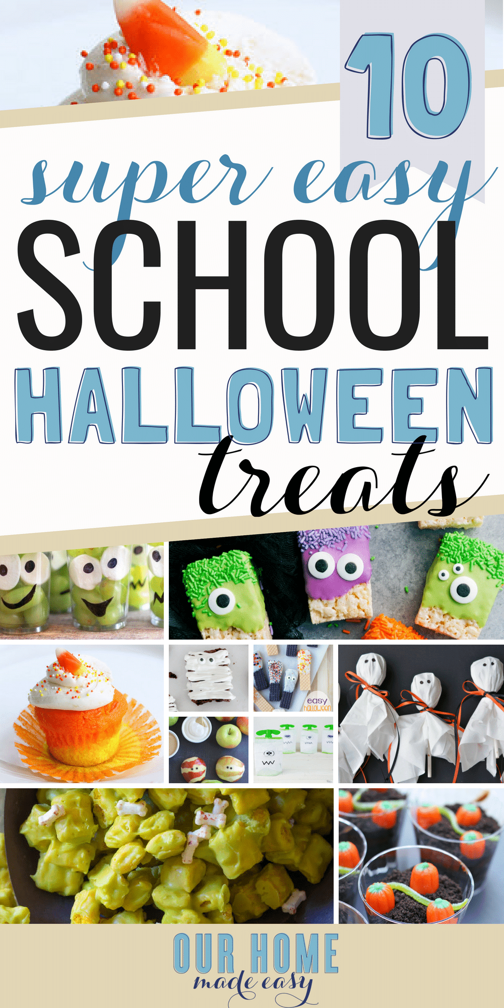 You don't need to be crafty to pull together these Halloween treats for a school party!