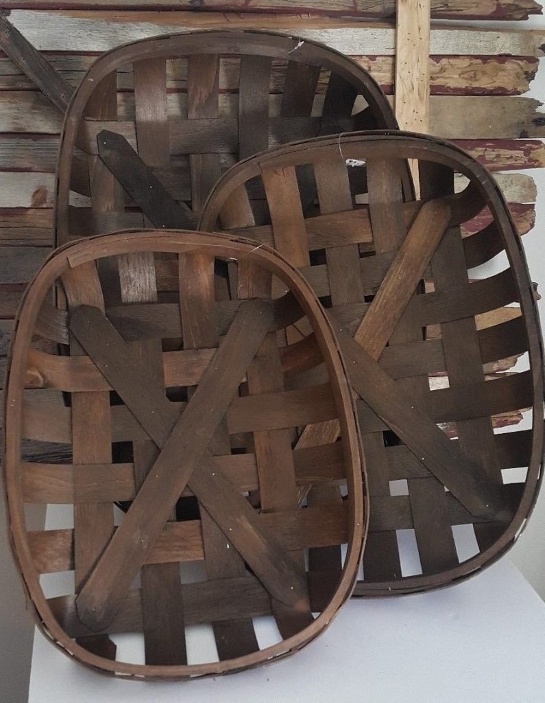 These tobacco wood baskets are perfect for the farmhouse style lover that always needs more storage