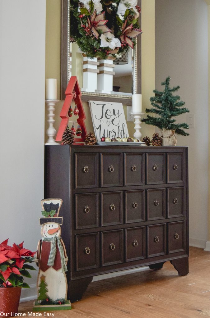 A Simple Christmas Entryway, Christmas Foyer