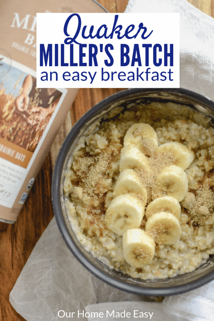 This breakfast is super easy to make and tastes so yummy, too! Check out my experience with Quaker Miller's Batch here! Hint: It's so good!