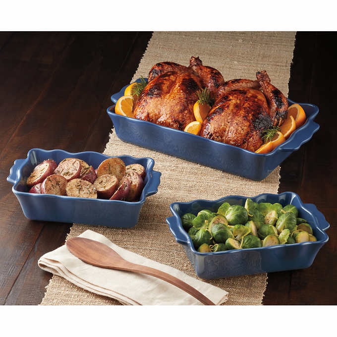 a 3-piece bakeware set is a great secret Santa gift for someone who loves cooking