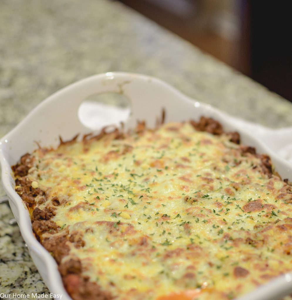 Easy Baked Cavatappi is a perfect weeknight dinner. It's easy, cheesy, and simply delicious!