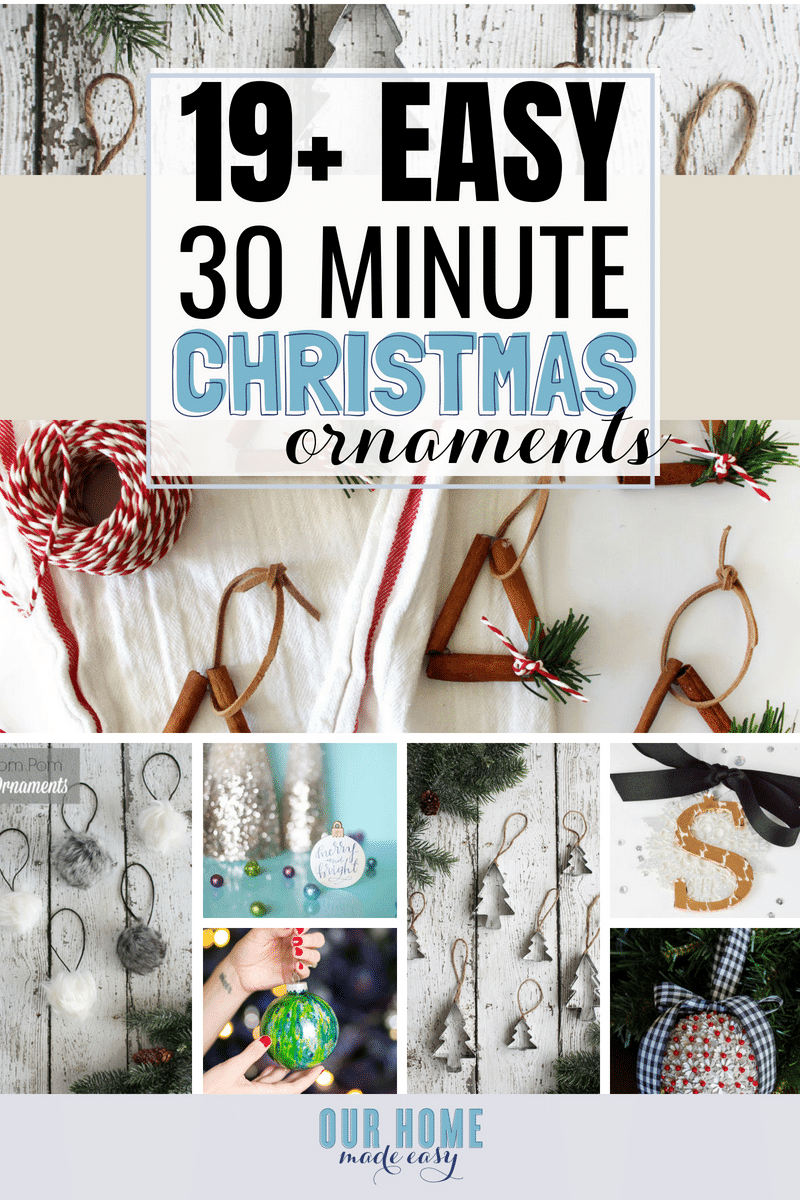 This collection of DIY christmas ornaments is a perfect christmas craft guide