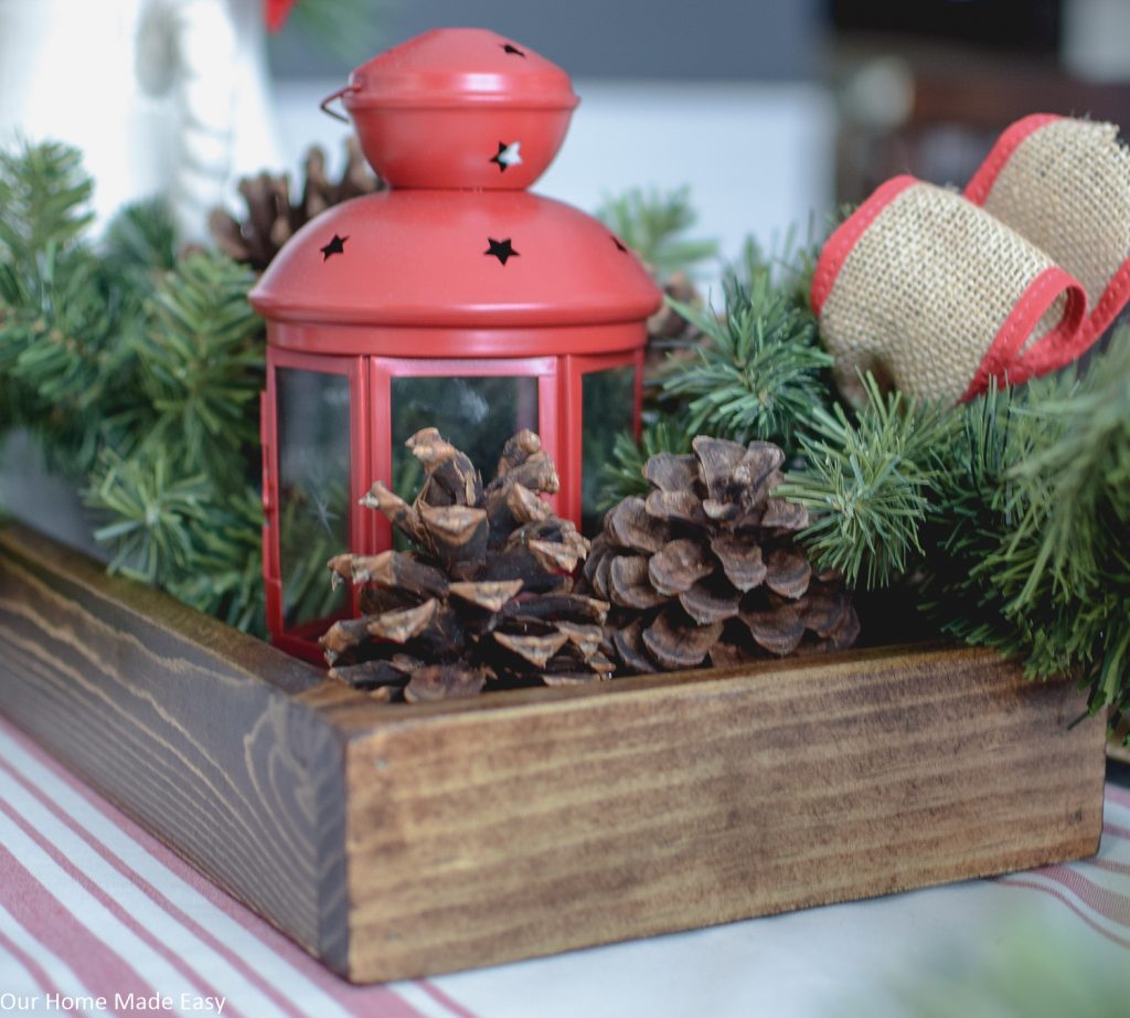 This simple wood serving tray is an easy DIY that can be used for decor or serving at a party