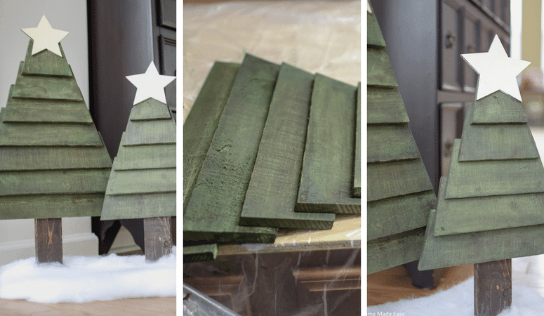 How to Make Easy Pallet Christmas Trees