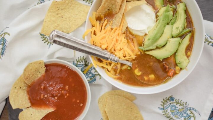 Image for 5 Ingredient Slow Cooker Tortilla Soup Recipe