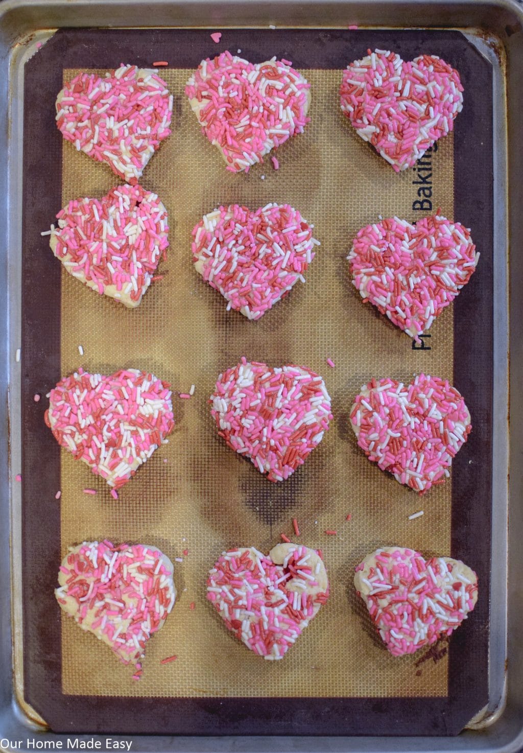 Place the cookies on a baking sheet a few inches apart