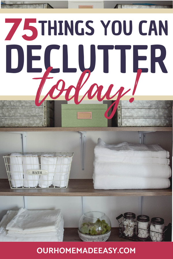 linen closet declutter organized