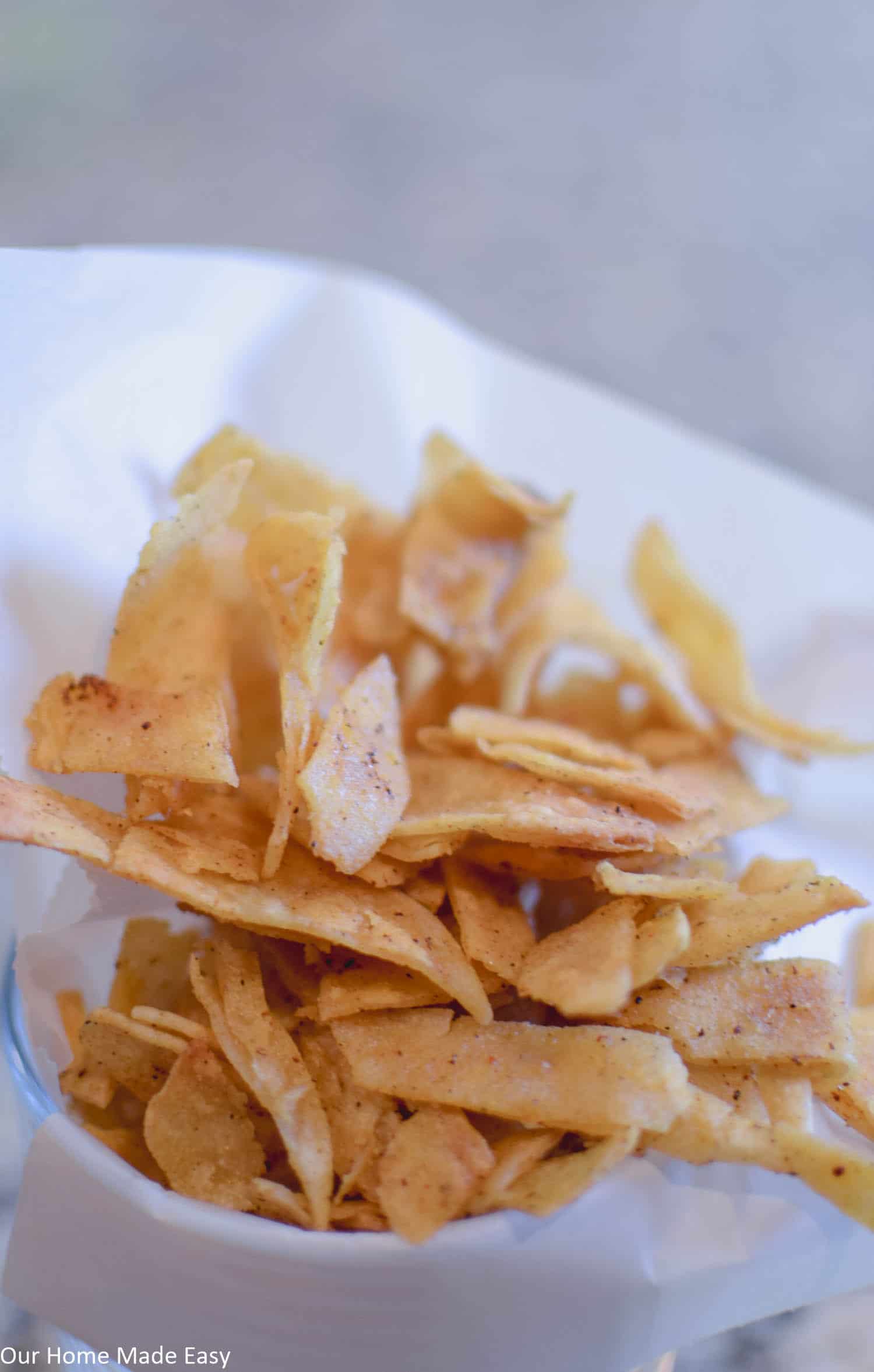 Don't waste your money on bagged tortilla strips ever again with this homemade tortilla strip recipe