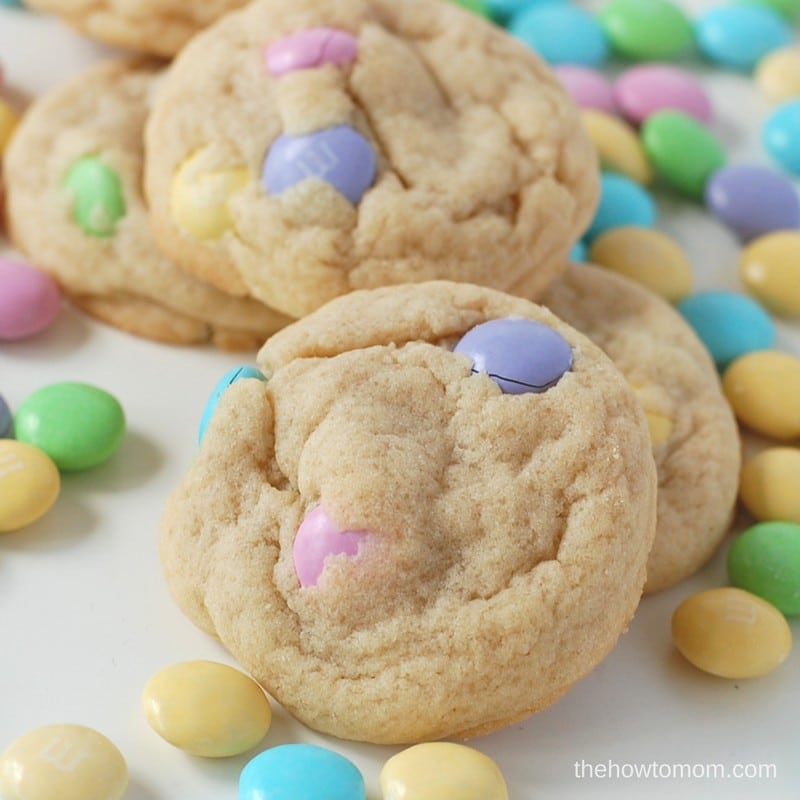 These M&M sugar cookies are perfect soft, with sweet pieces of M&Ms in every bite