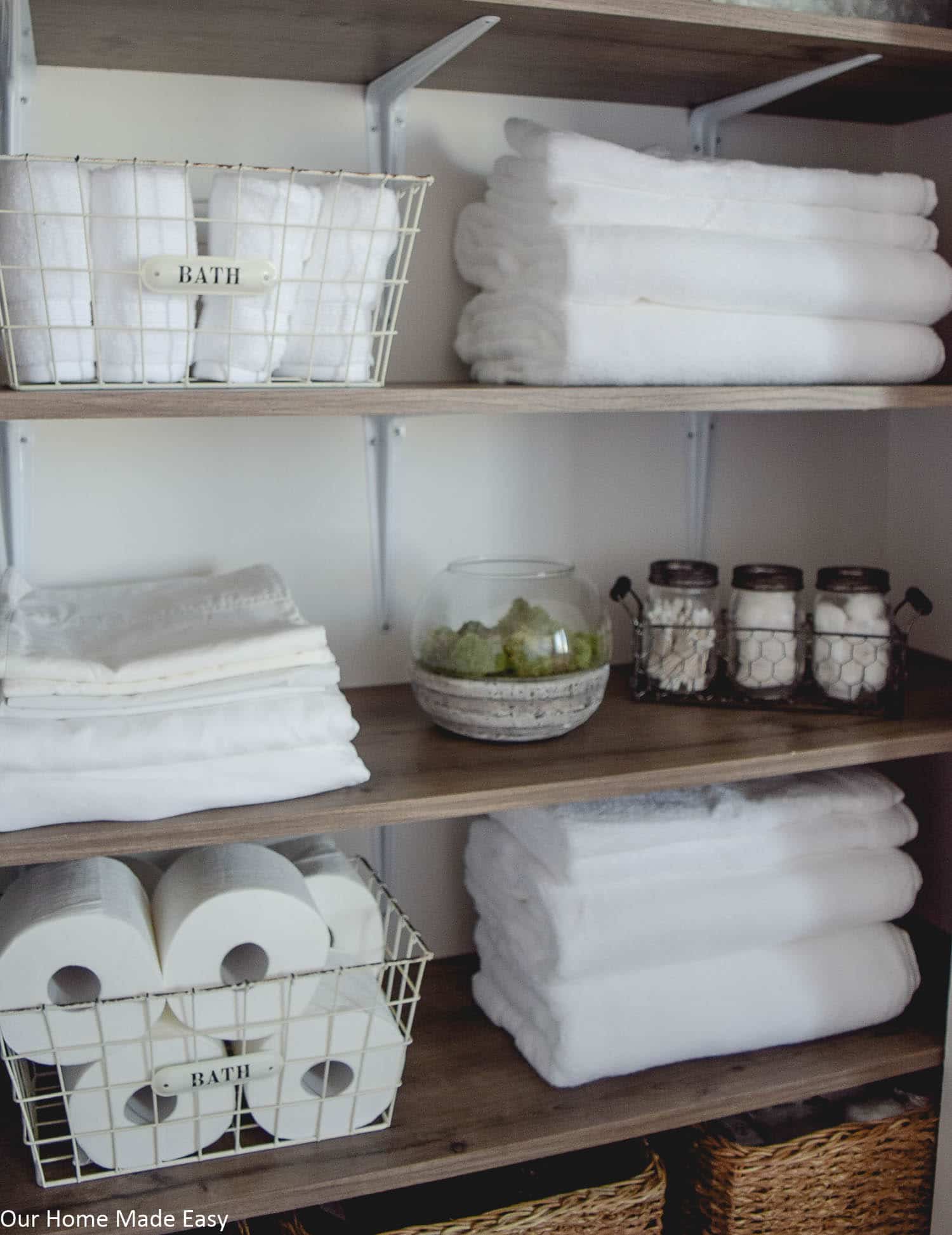 Bathroom Linen Closet Reveal – Our Home Made Easy