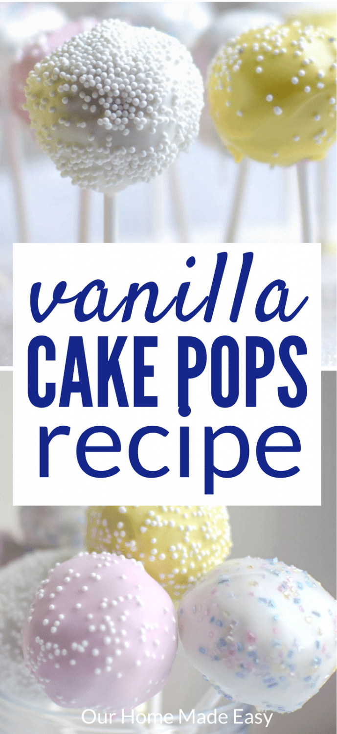 These cute cake pops are super easy to make one afternoon. The hardest part? Waiting for them to be ready! Click to see the simple recipe!