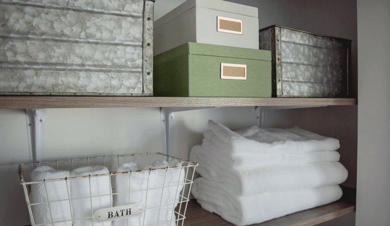 Bathroom Linen Closet Reveal Our Home Made Easy - How To Make A Bathroom Closet
