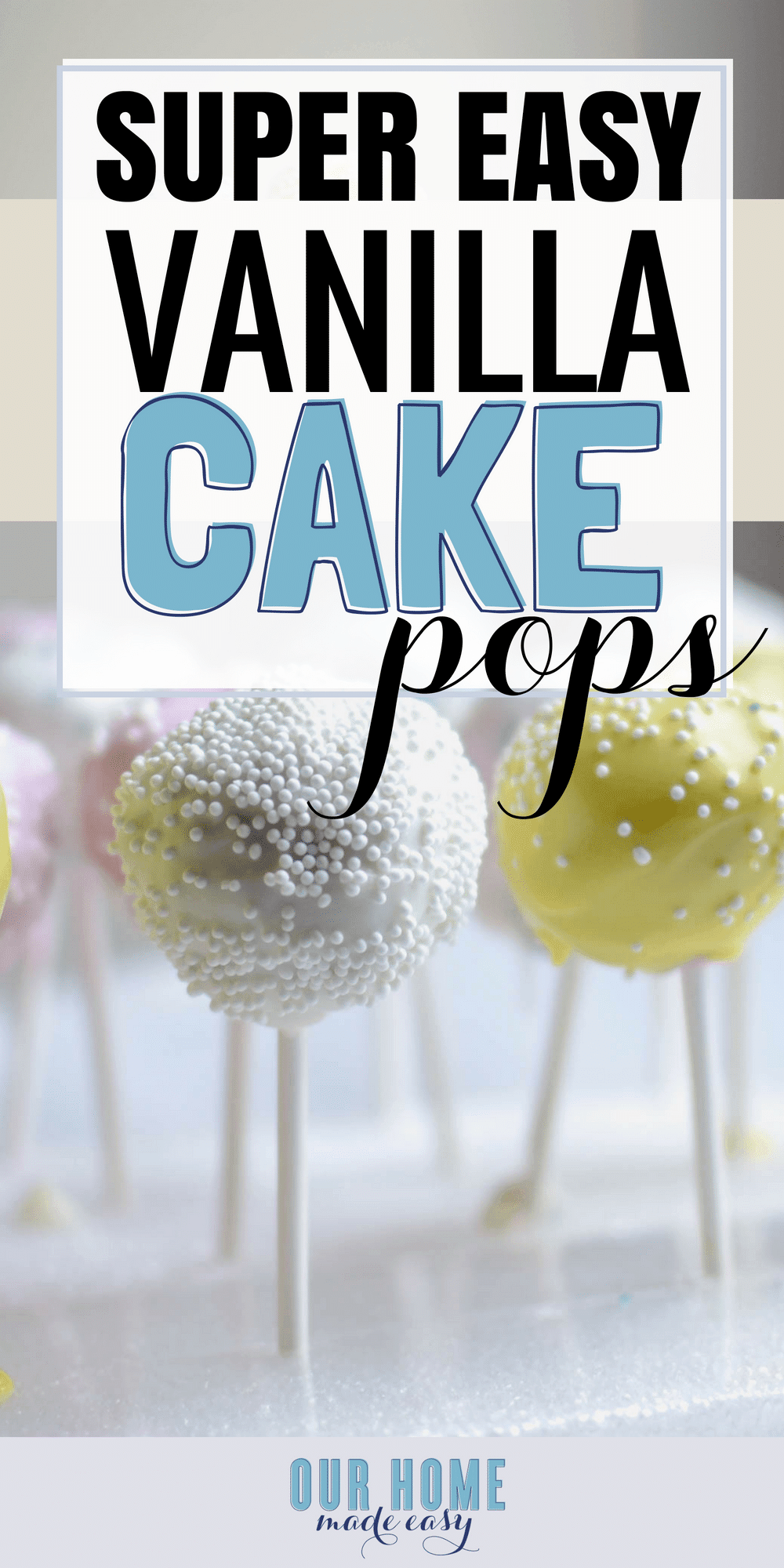 These cute cake pops are super easy to make one afternoon. The hardest part? Waiting for them to be ready! Click to see the simple recipe! #dessert #cake #easter #starbucks