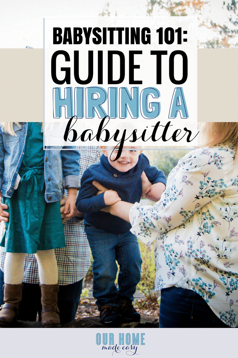 Get everything you ever wanted to know about hiring a babysitter when you don't have family nearby! Click to read everything you need to know about babysitters and snag the free printable!