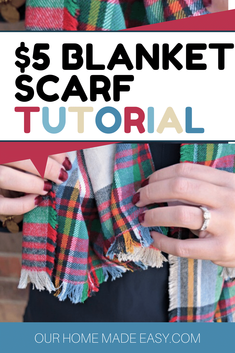how to make a blanket scarf