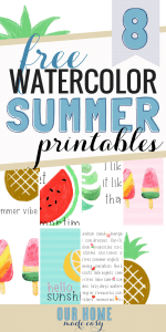 8 Free Summer Printables - Our Home Made Easy