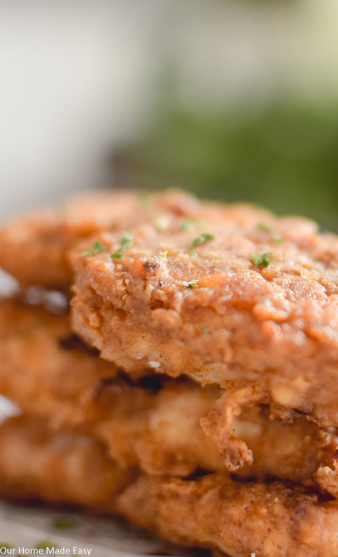 Crispy and delicious oven fried chicken is a healthy alternative to classic fried chicken