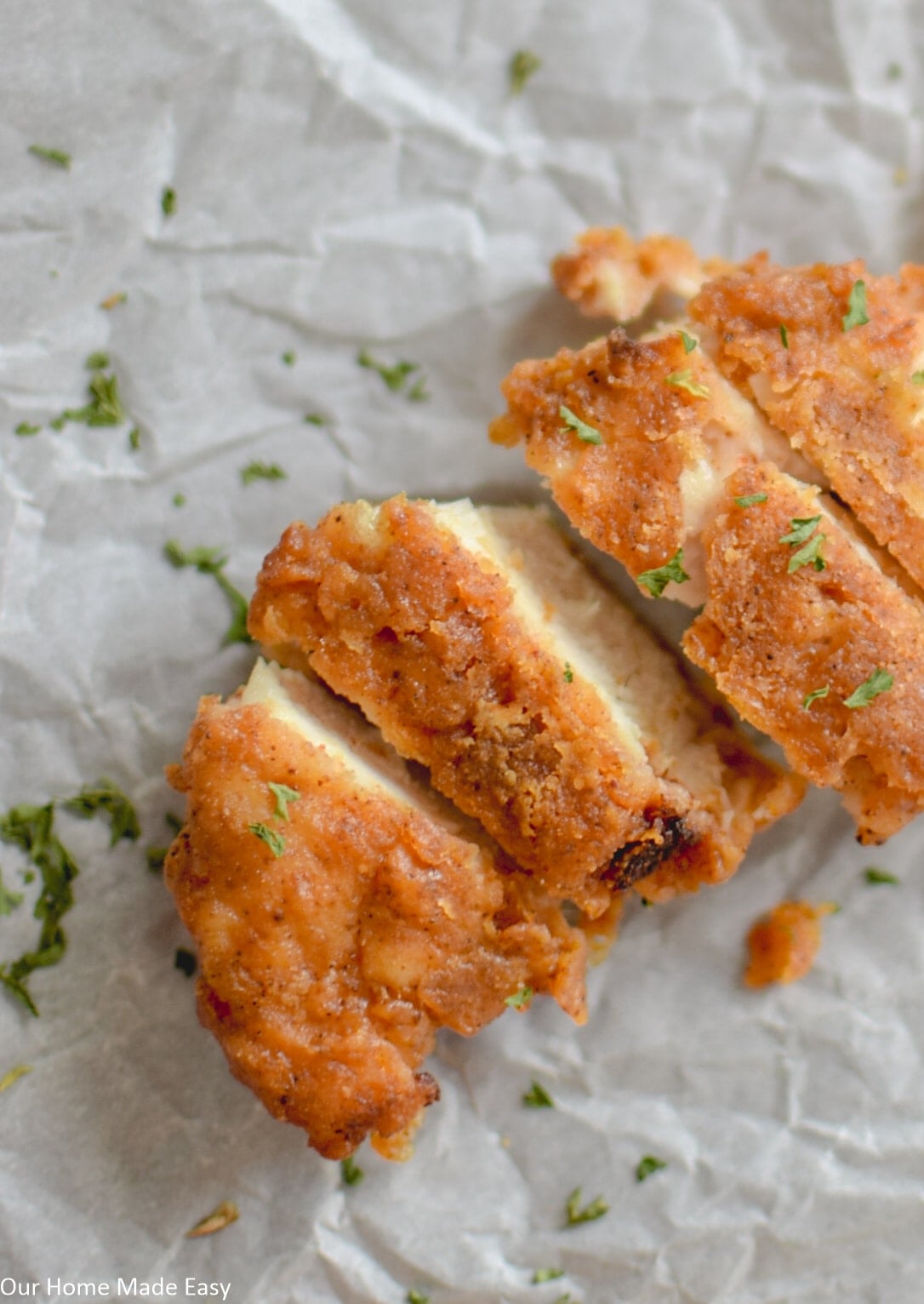 Crispy fried chicken tenders