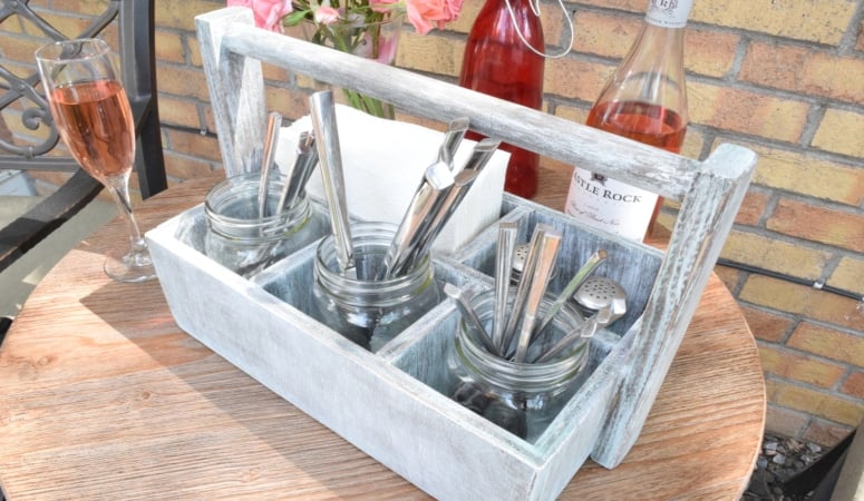 The Ultimate DIY Wood Patio Caddy
