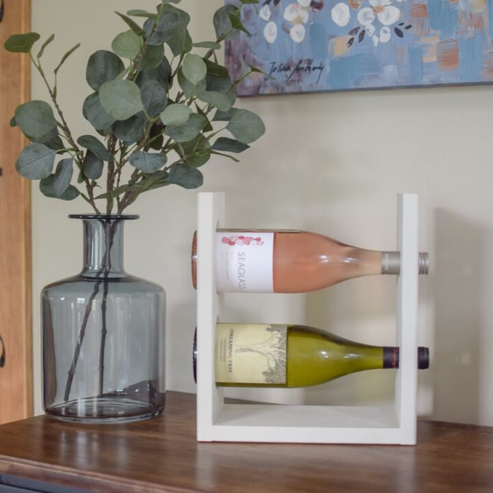 Easy DIY Wine Rack for a Tabletop