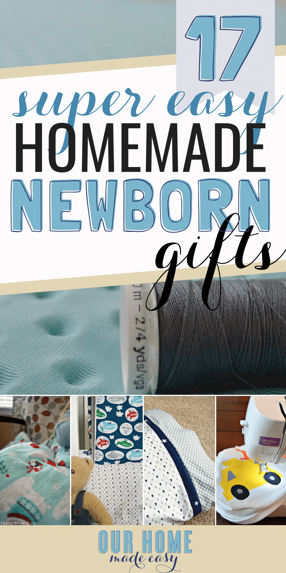 Any new mom will love these homemade baby gifts! Easy tutorials for any beginner sewer!