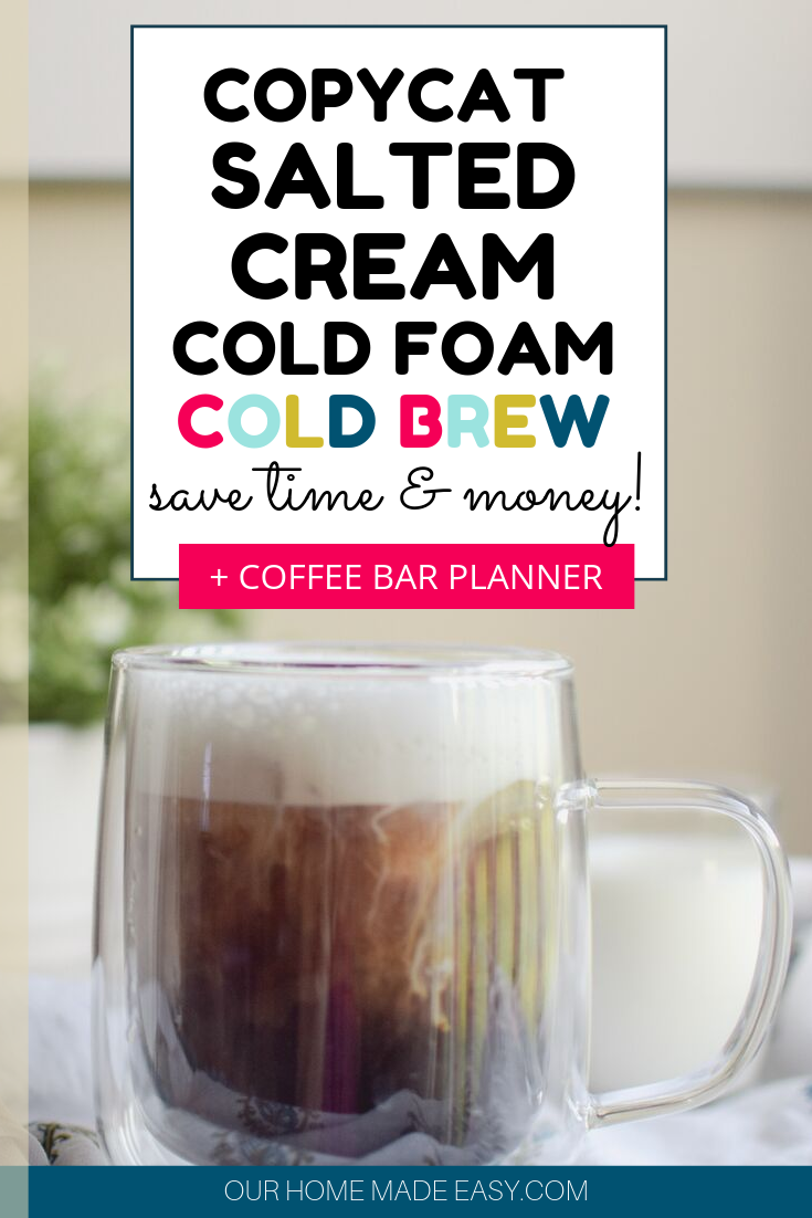 Starbucks Salted Caramel Cream Cold Brew Copycat - Coffee at Three