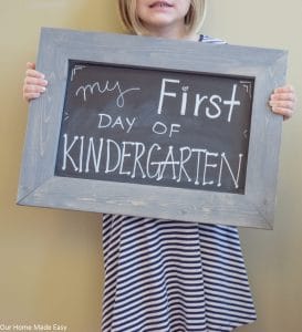 How to Make a DIY Chalkboard Sign – Our Home Made Easy