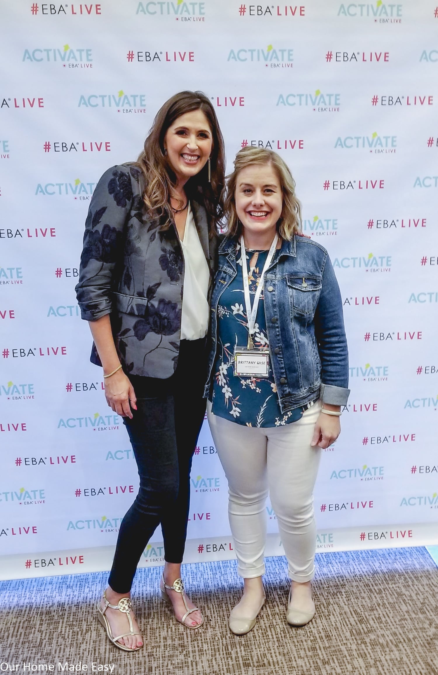 Brittany with Living Well Spending Less founder Ruth Soukup at EBA Live