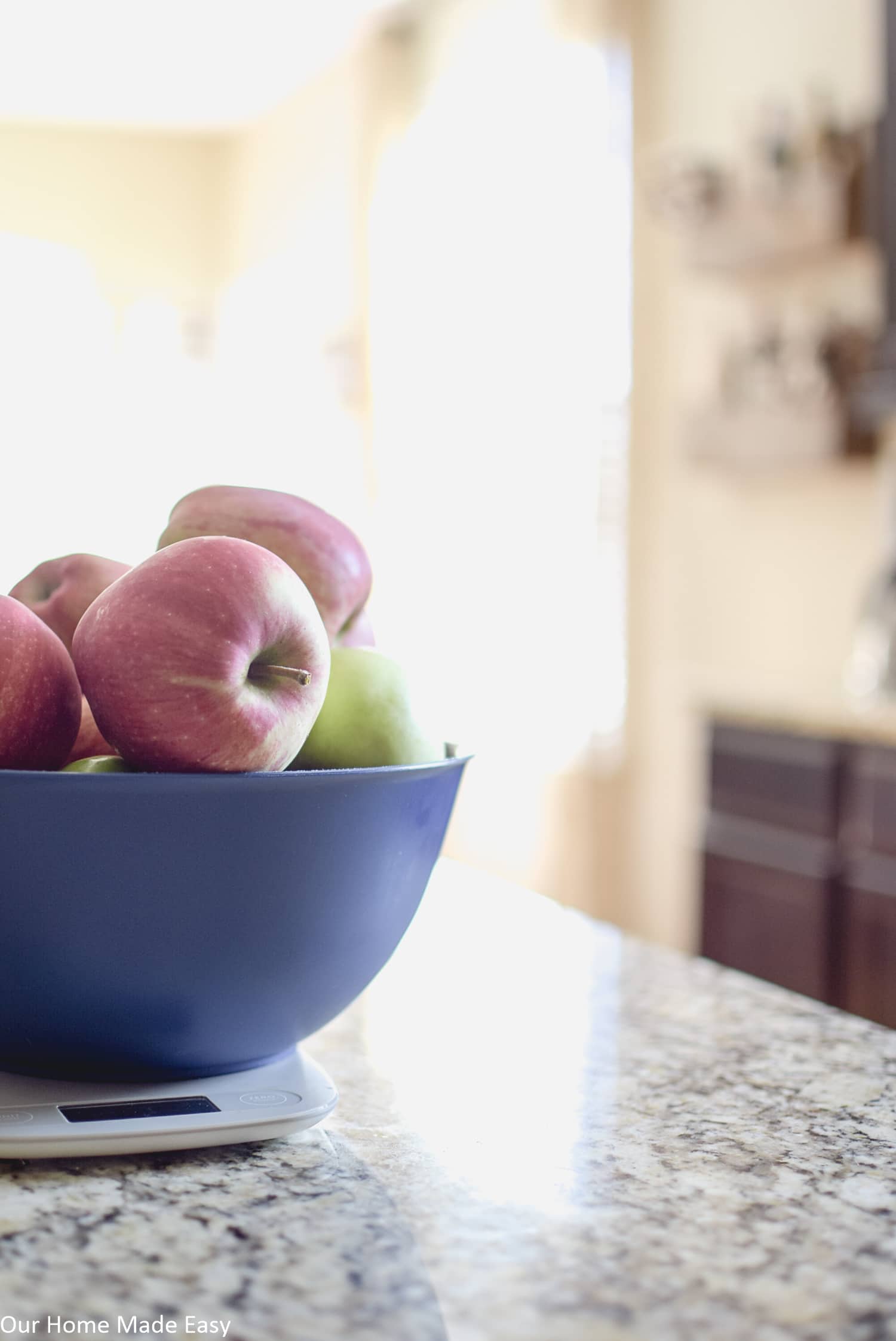 these delicious fresh-picked apples are ready to be made into fresh crockpot apple butter