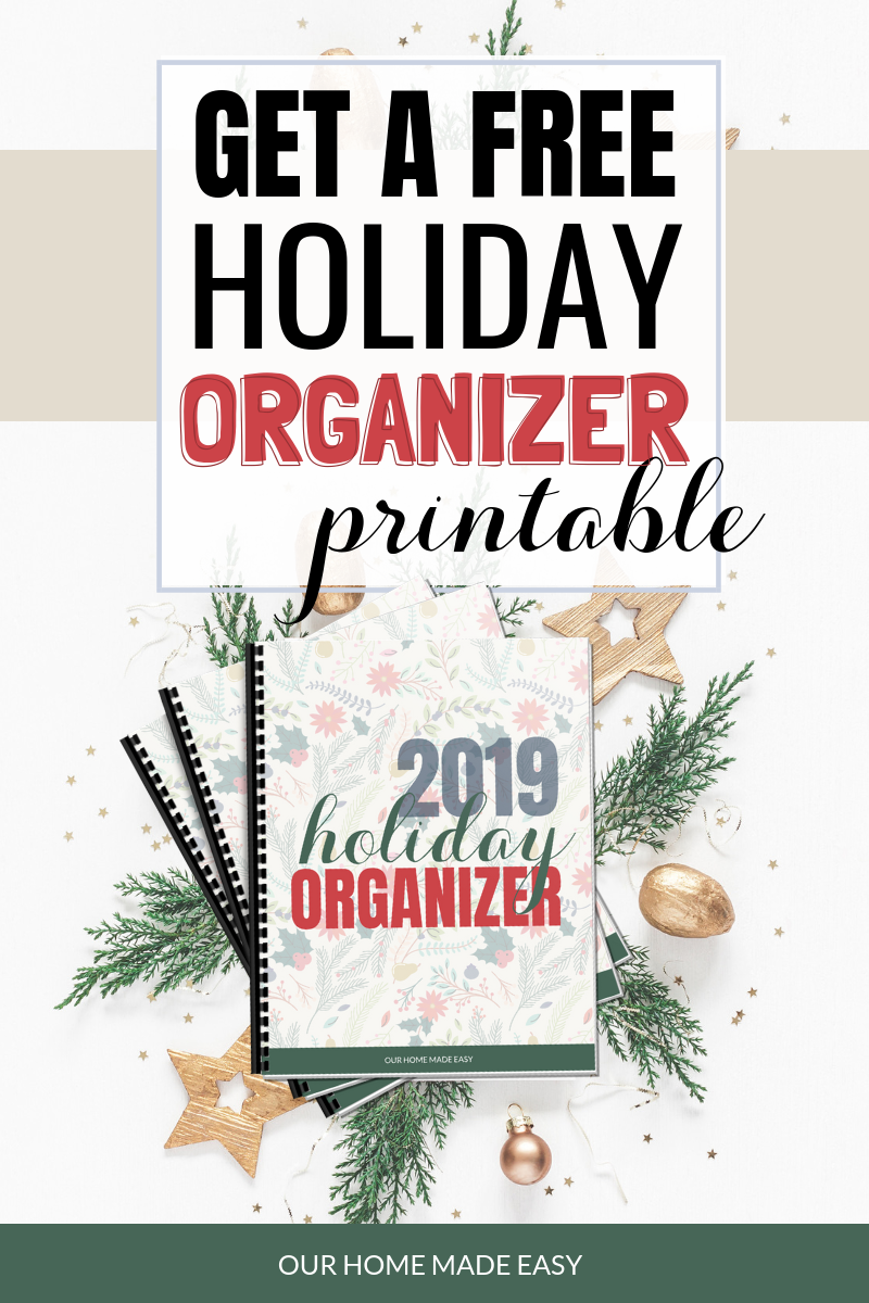Download a free printable Christmas planner and holiday organizer. It's perfect for helping you stop feeling exhausted or overwhelmed! #christmas #organization #planner #holidays #happyholidays #xmas #familyholidays