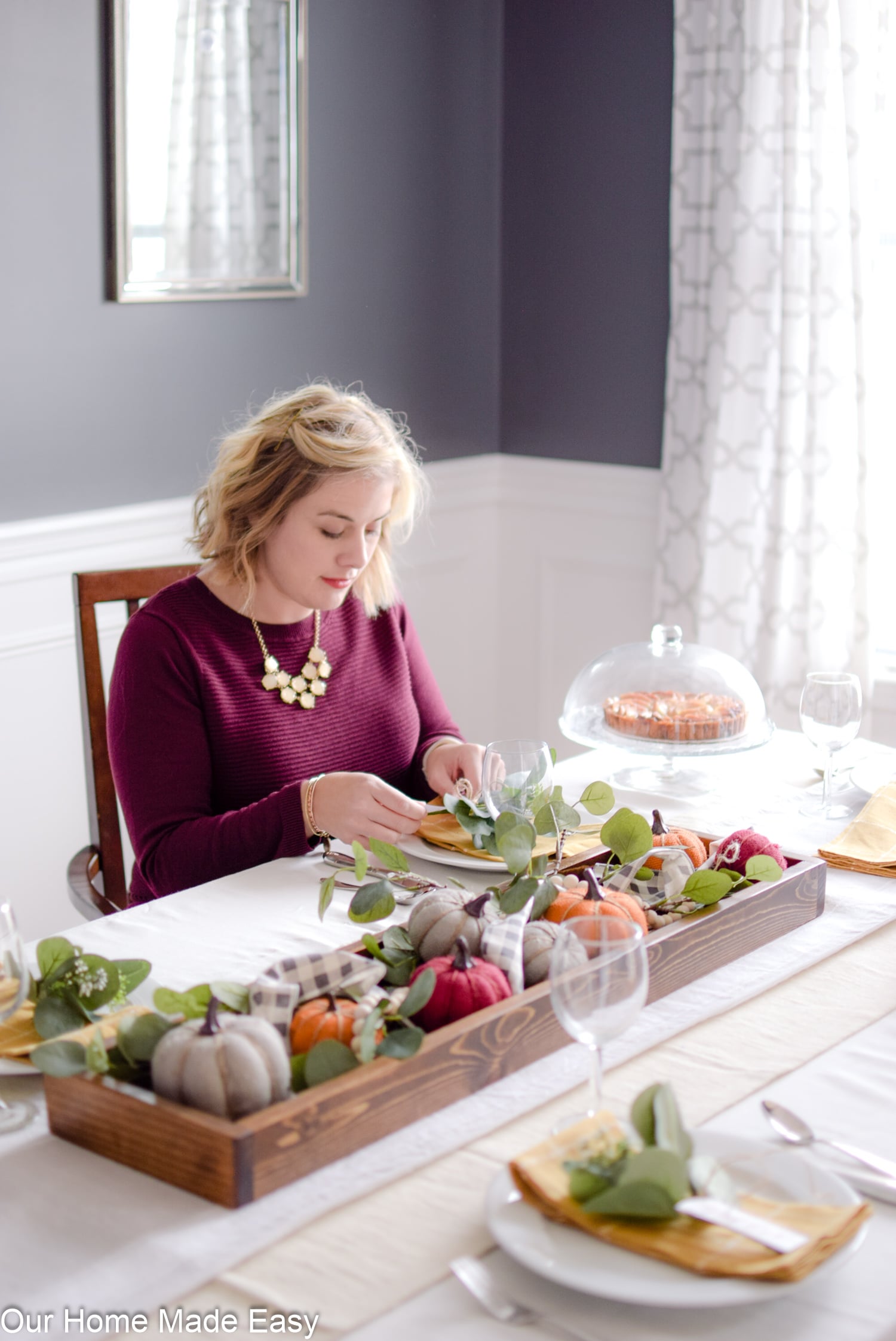 A fresh tablescape is the perfect touch of fall home decor