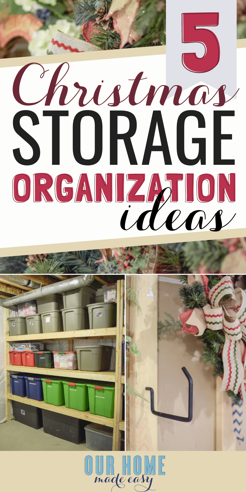 Organizing and storing your holiday decorations